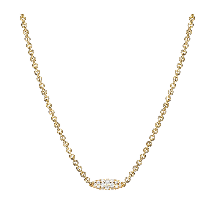 PAUL MORELLI 18K White Gold Single Pipette Necklace With Diamonds