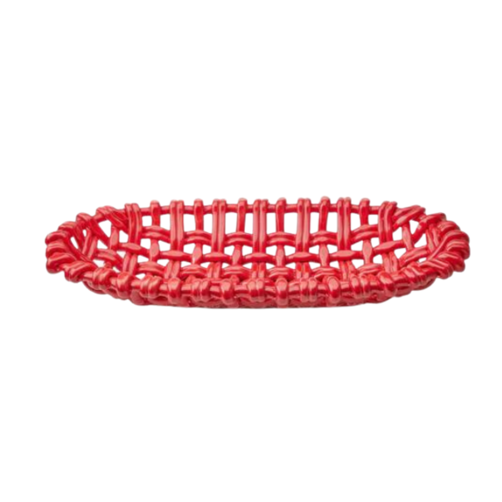 SKYROS Red Oval Basket