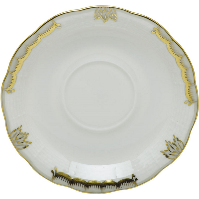 HEREND PRINCESS VICTORIA GRAY SAUCER