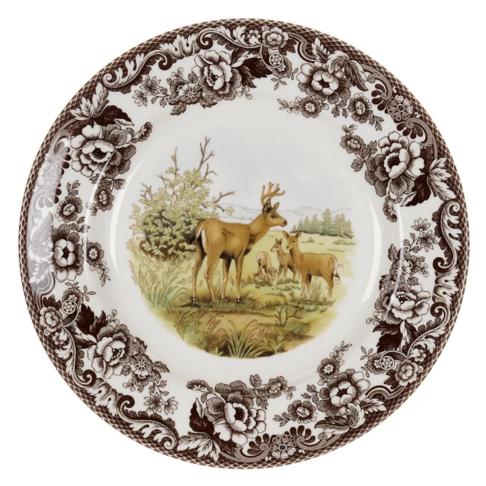 SPODE WOODLAND DEER DINNER PLATE