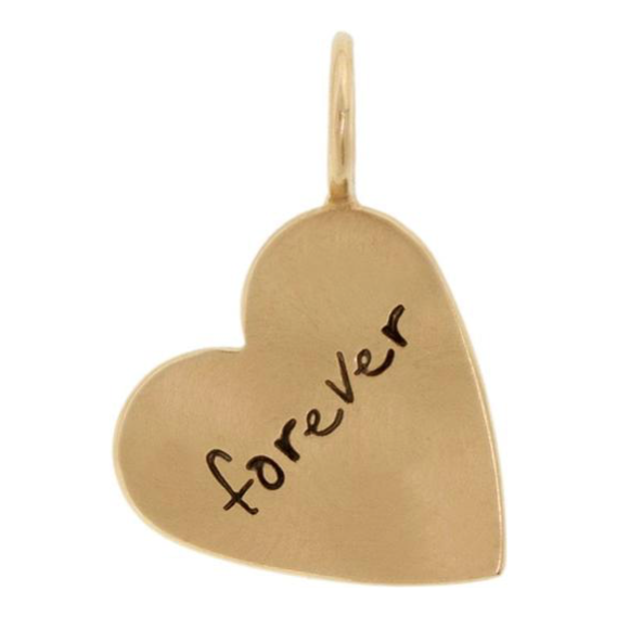 HEATHER B. MOORE 14K YELLOW GOLD HEART CHARM