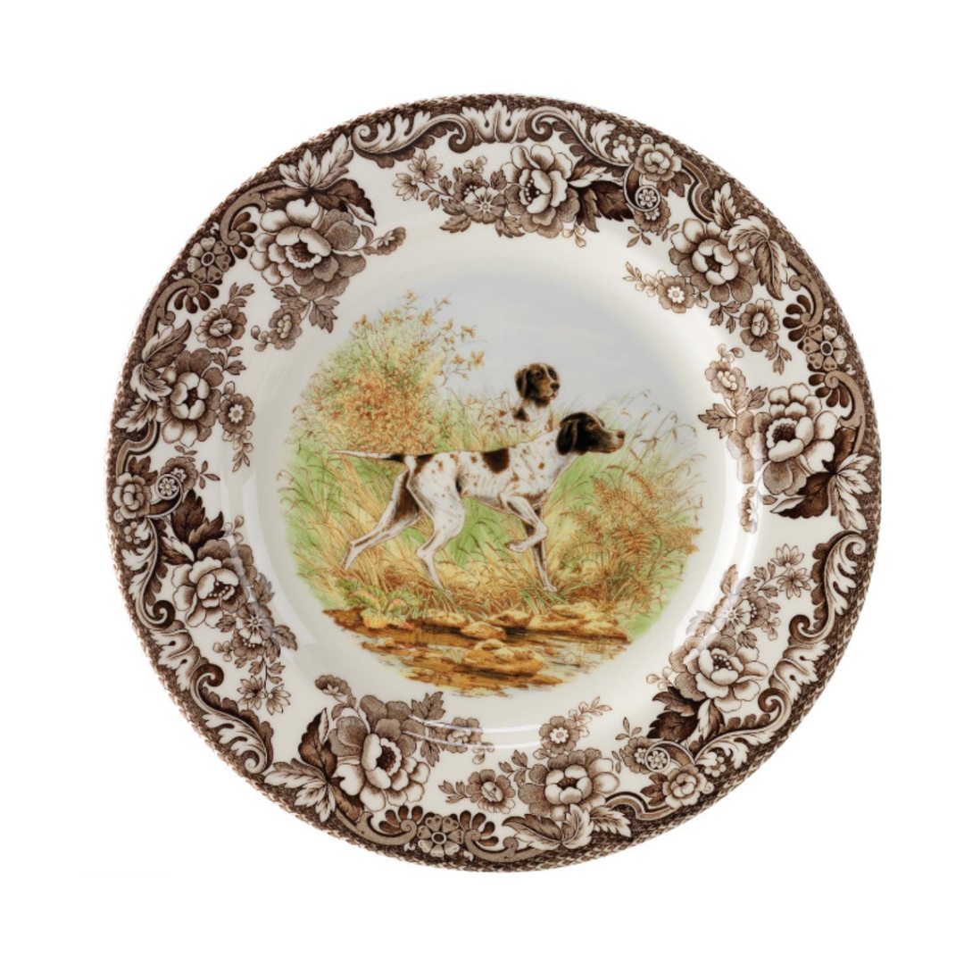 SPODE WOODLAND POINTER SALAD PLATE