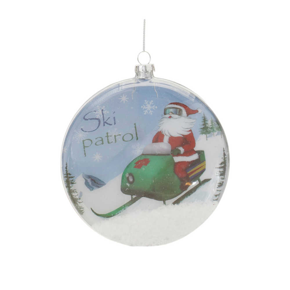 MELROSE SKI PATROL ORNAMENT SANTA