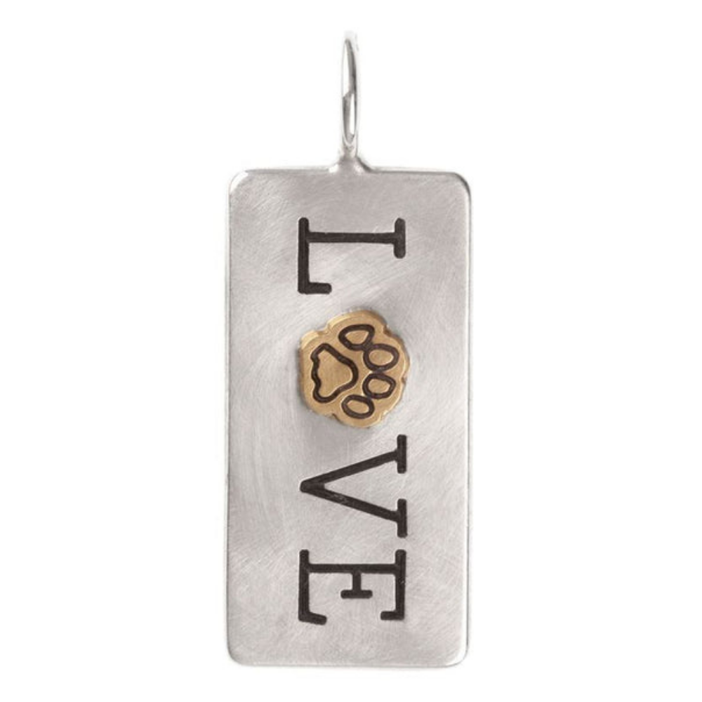 HEATHER B. MOORE LOVE PAW PRINT ID TAG