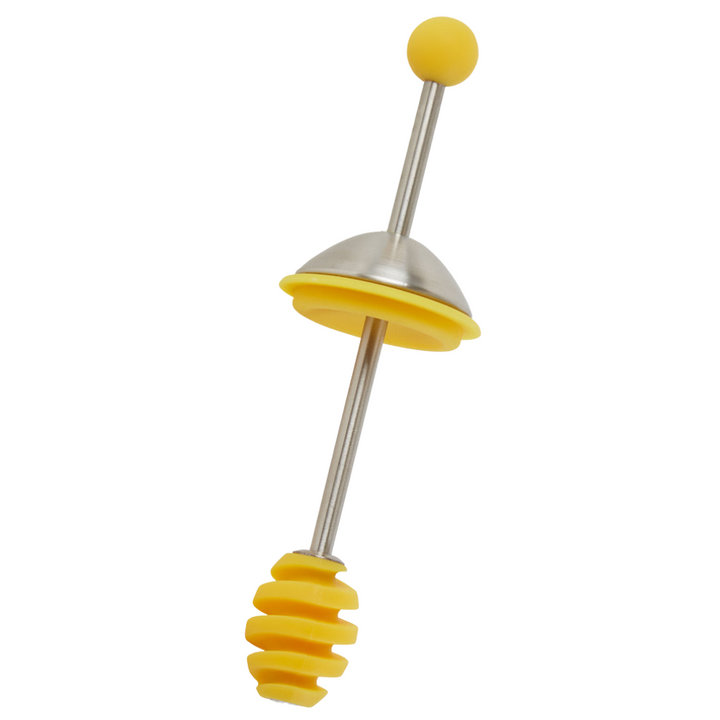 RSVP HONEY JAR WITH SILICONE DIPPER