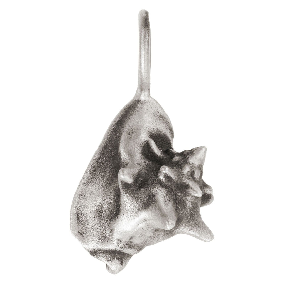 HEATHER B. MOORE STERLING SILVER PATINA CONCH SHELL CHARM