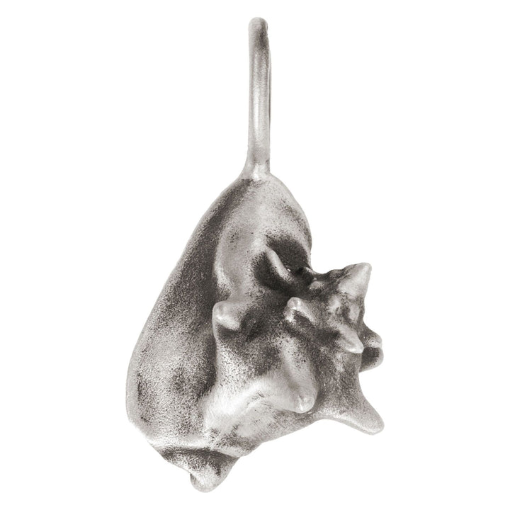 HEATHER B. MOORE STERLING SILVER PATINA CONCH SHELL CHARM