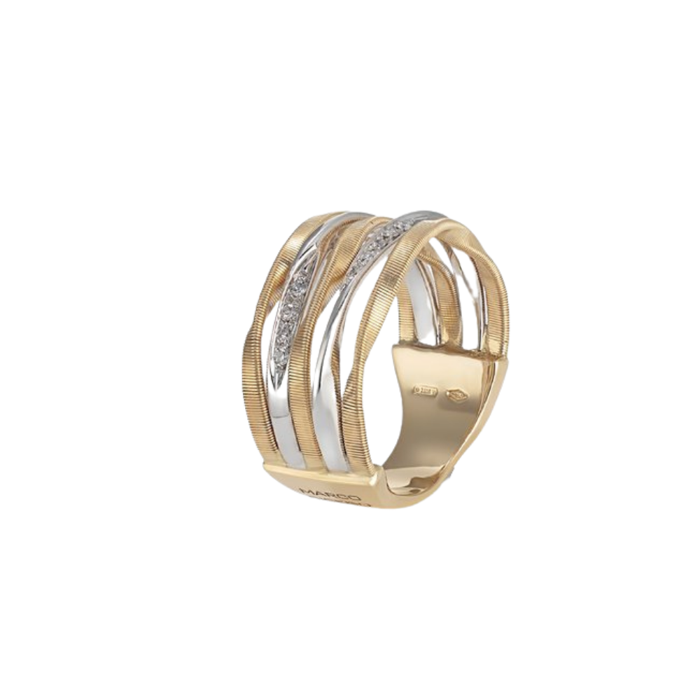 MARCO BICEGO Marrakech 18K Yellow And White Gold Ring With Diamonds