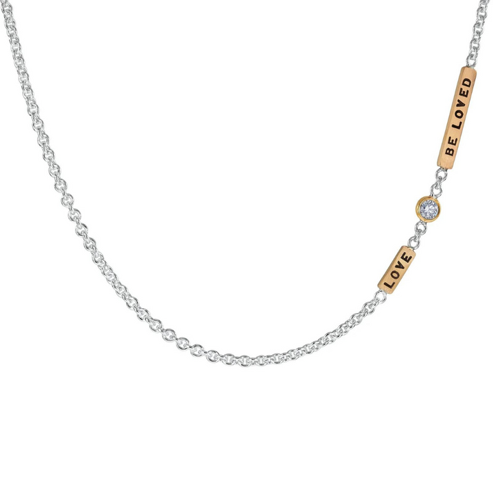 HEATHER B. MOORE 2MM SILVER LOVE BE LOVED CHAIN