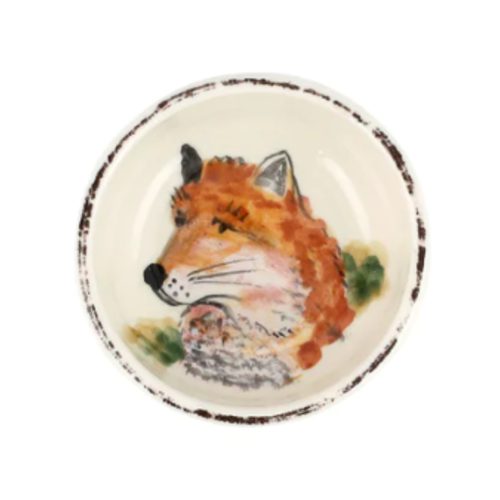 VIETRI WILDLIFE FOX CONDIMENT BOWL