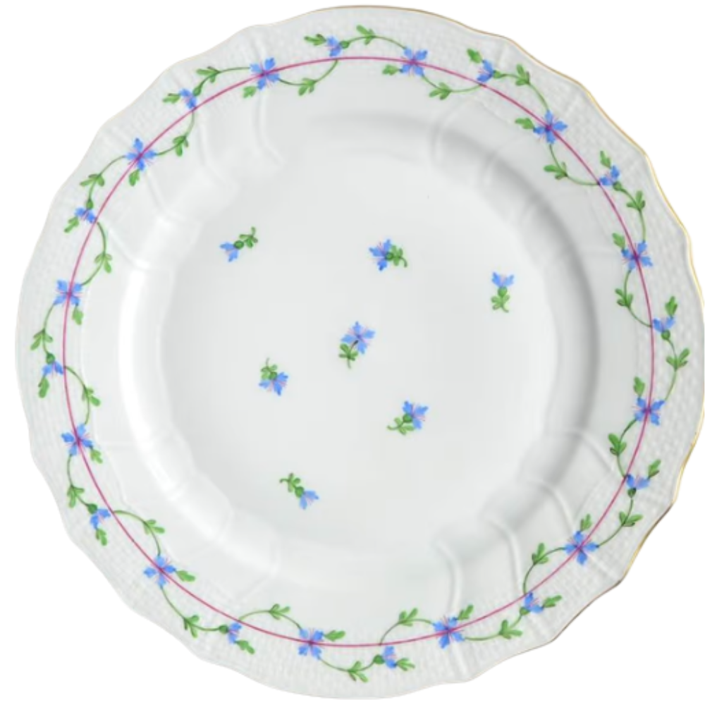 HEREND BLUE GARLAND DINNER PLATE