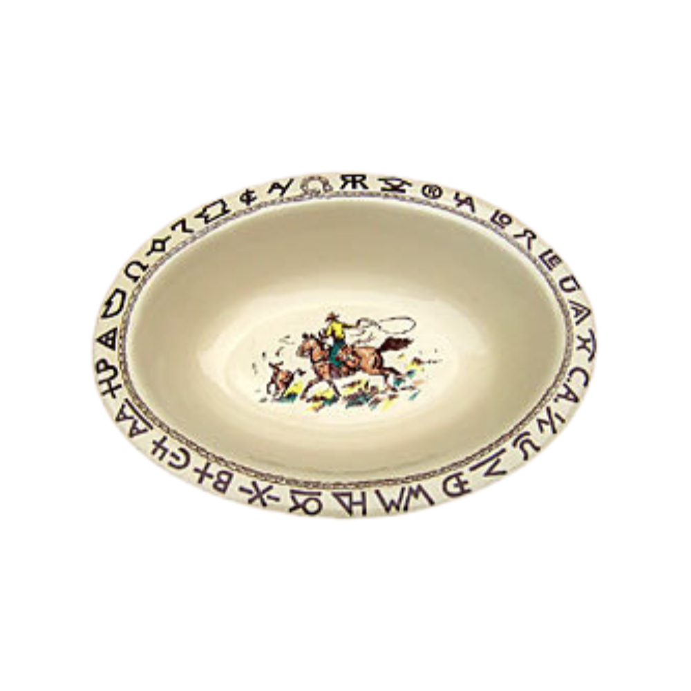 TRUE WEST RODEO OVAL BOWL