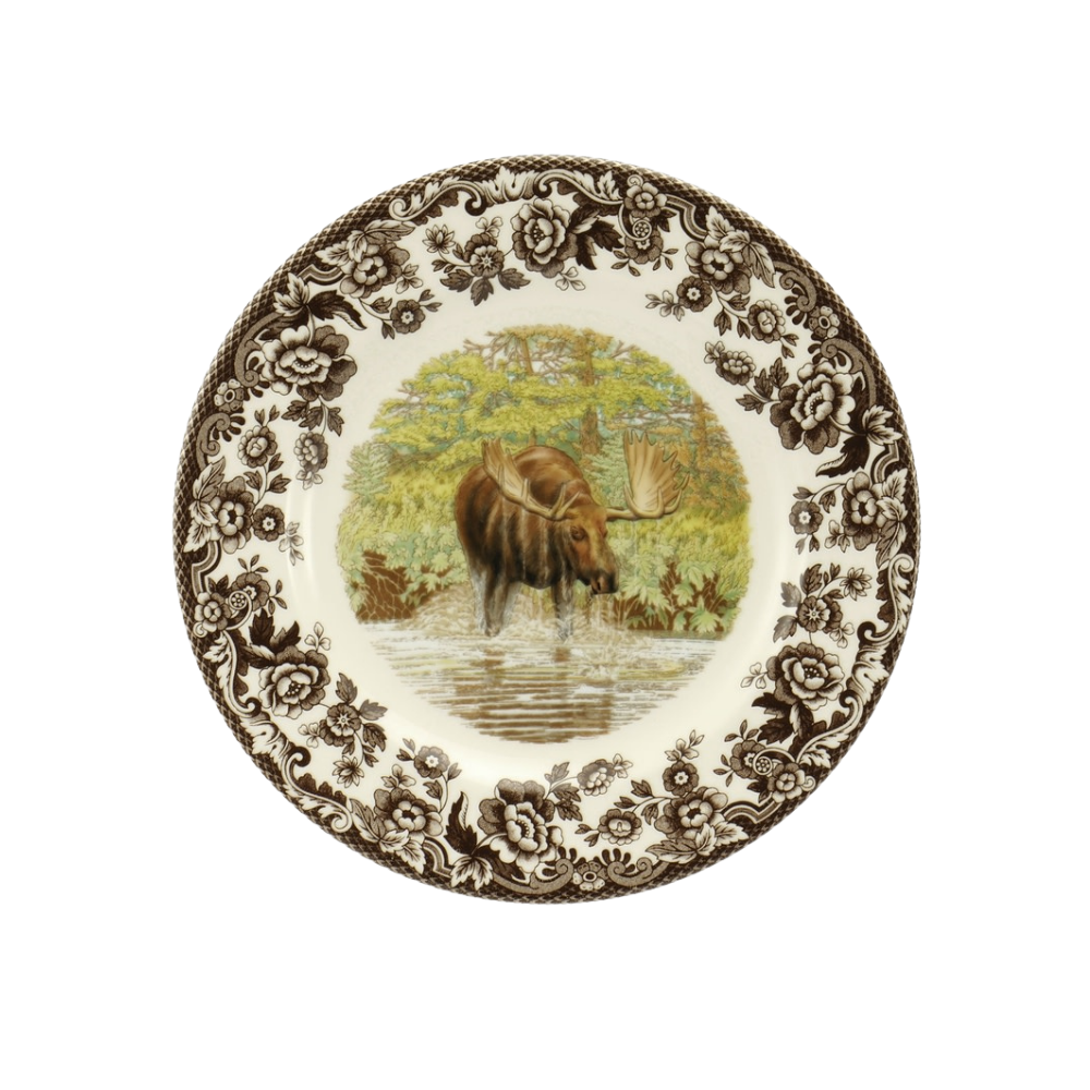 SPODE WOODLAND MOOSE SALAD PLATE