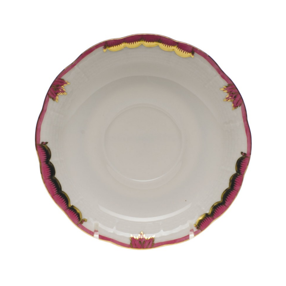 HEREND Princess Victoria Pink Saucer