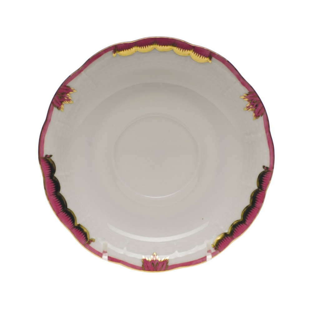 HEREND PRINCESS VICTORIA PINK SAUCER