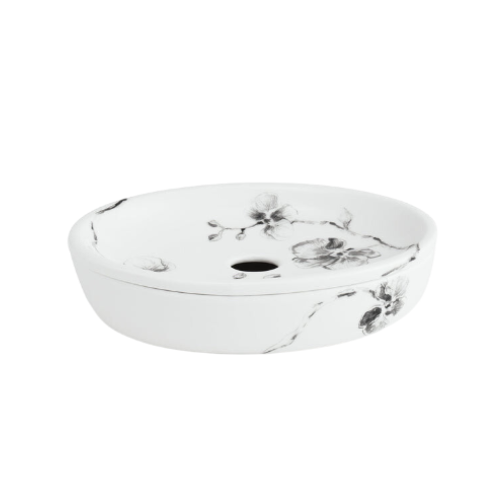 MICHAEL ARAM BLACK ORCHID BATH COLLECTION SOAP DISH