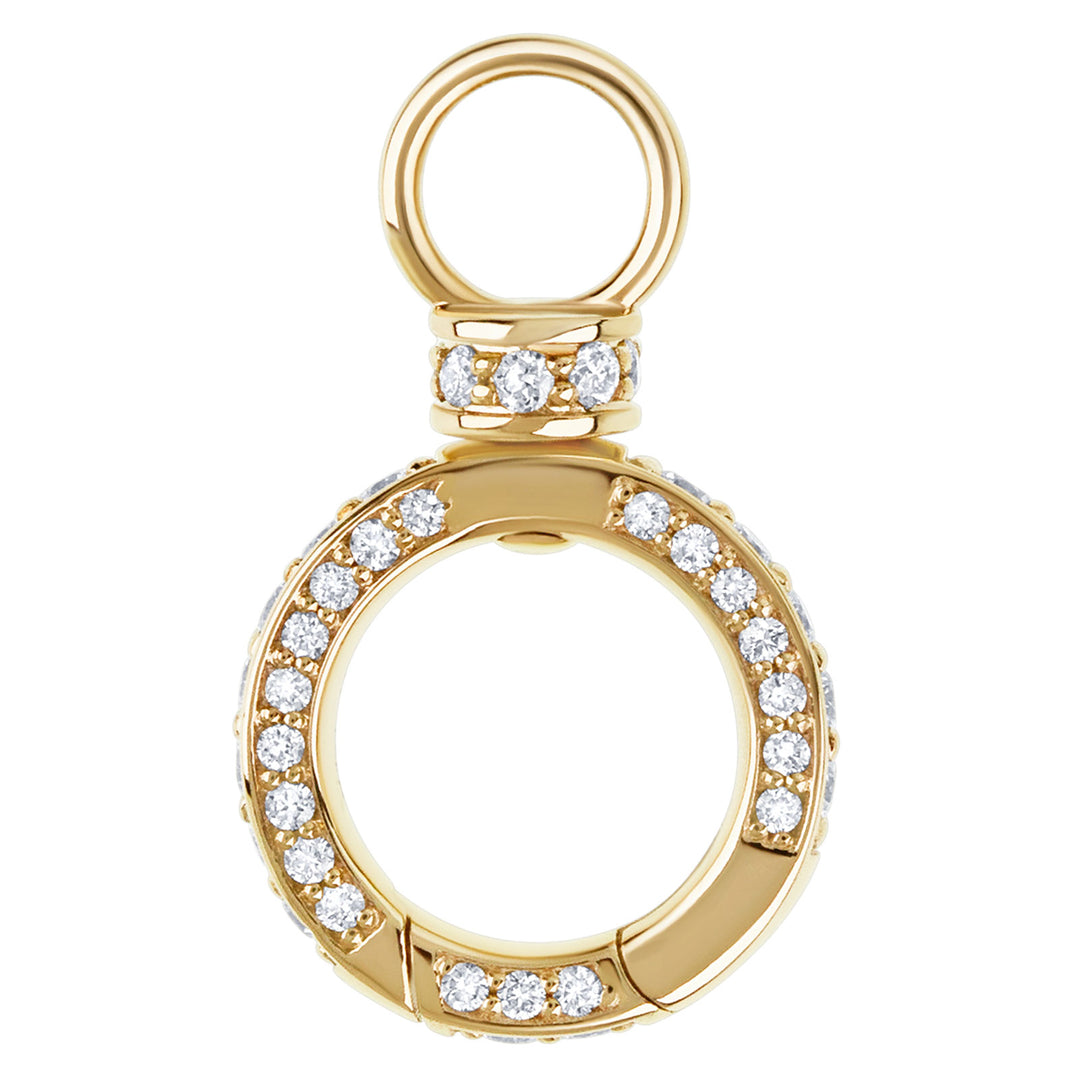 HEATHER B. MOORE Pave Round Swivel Diamon HInge