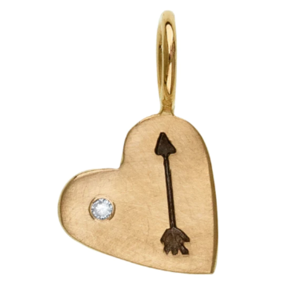 HEATHER B. MOORE GOLD ARROW HEART CHARM