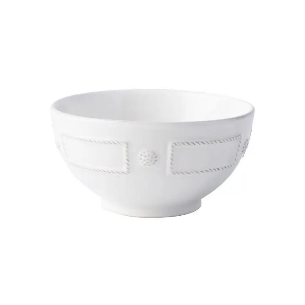 JULISKA Berry And Thread Whitewash French Panel Cereal Or Ice Crean Bowl