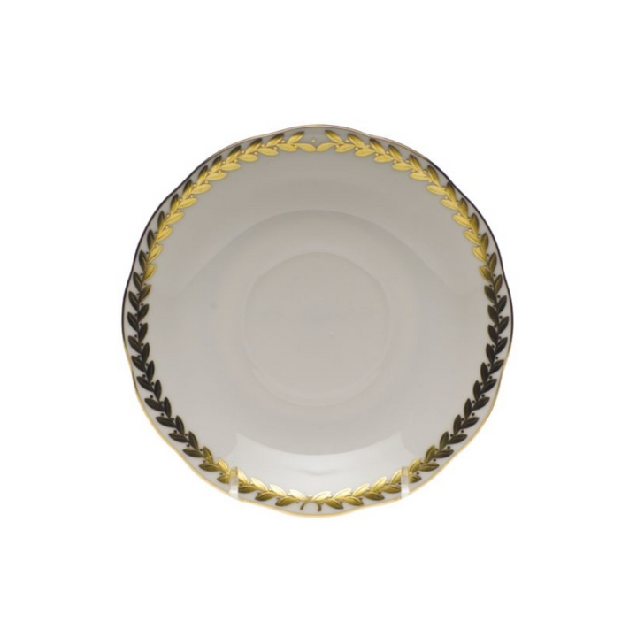 HEREND Golden Laurel Saucer