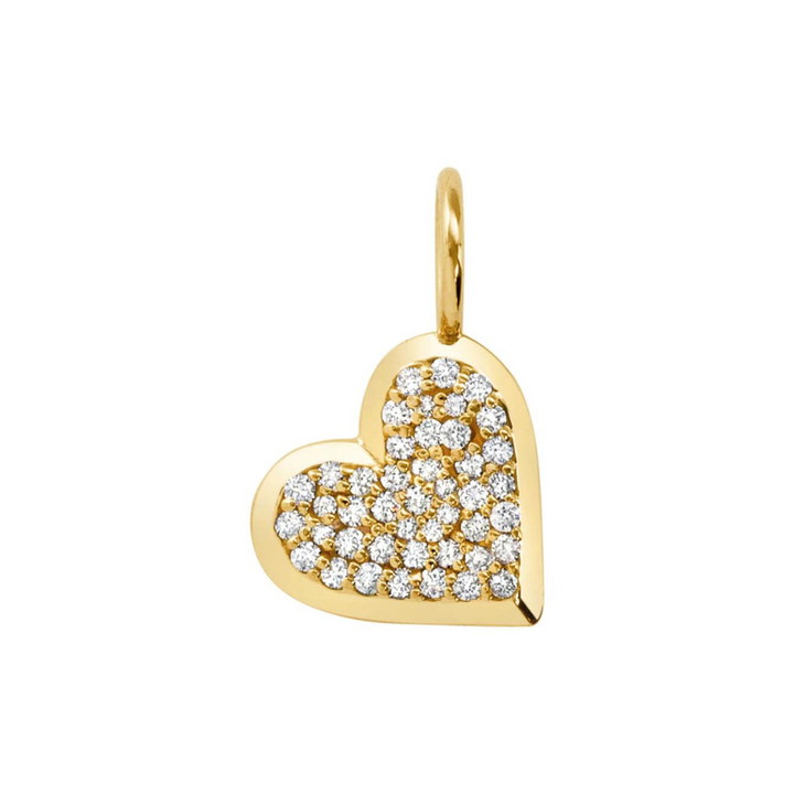 HEATHER B. MOORE MINI PAVE HEART CHARM