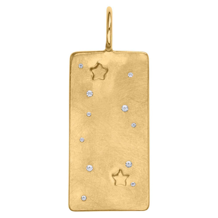 HEATHER B. MOORE YELLOW GOLD COURAGEOUS GRAFFITI ID TAG