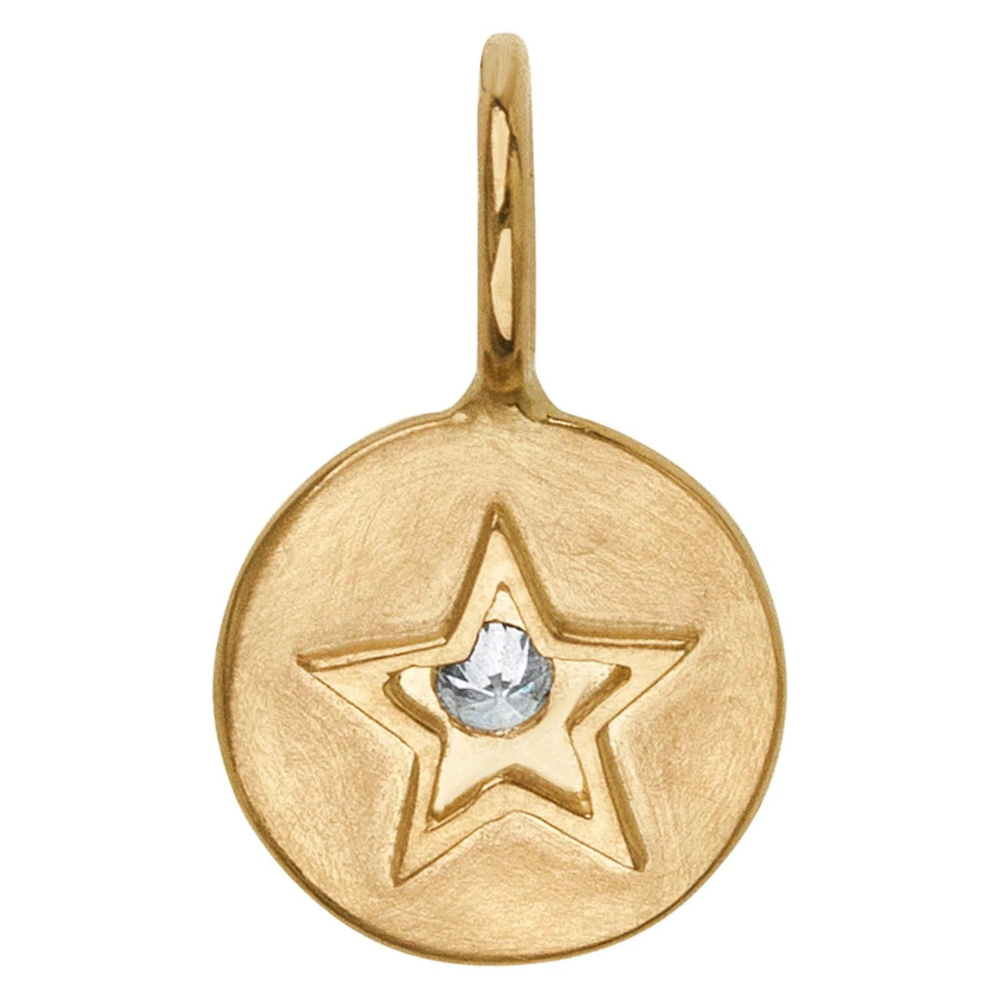 HEATHER B. MOORE DIAMOND ROUND CHARM