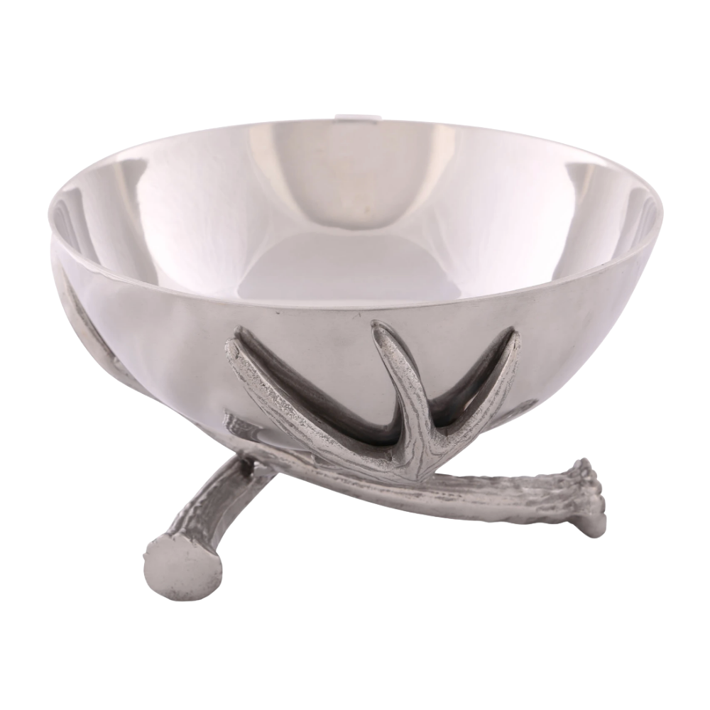 ARTHUR COURT ANTLER PEDESTAL BOWL