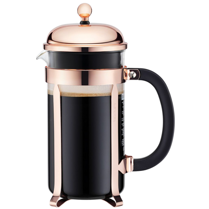 BODUM CHAMBORD COFFEE MAKER 8 CUP 34 OZ COPPER