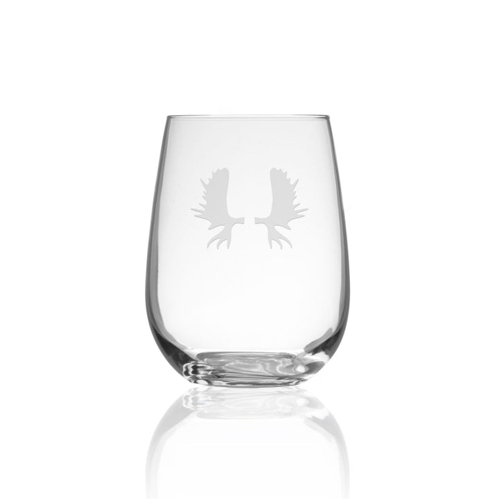ROLF MOOSE PADDLES STEMLESS WINE GLASS
