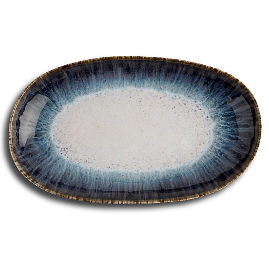 CARMEL CERAMICA Cypress Grove Oval Centerpiece