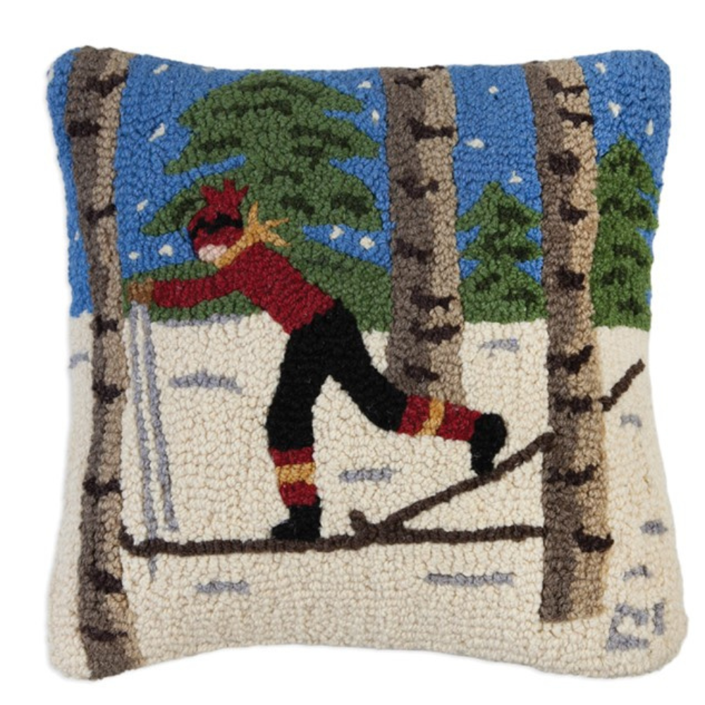 CHANDLER 4 CORNERS BACKCOUNTRY SKIER AT DUSK HOOK PILLOW