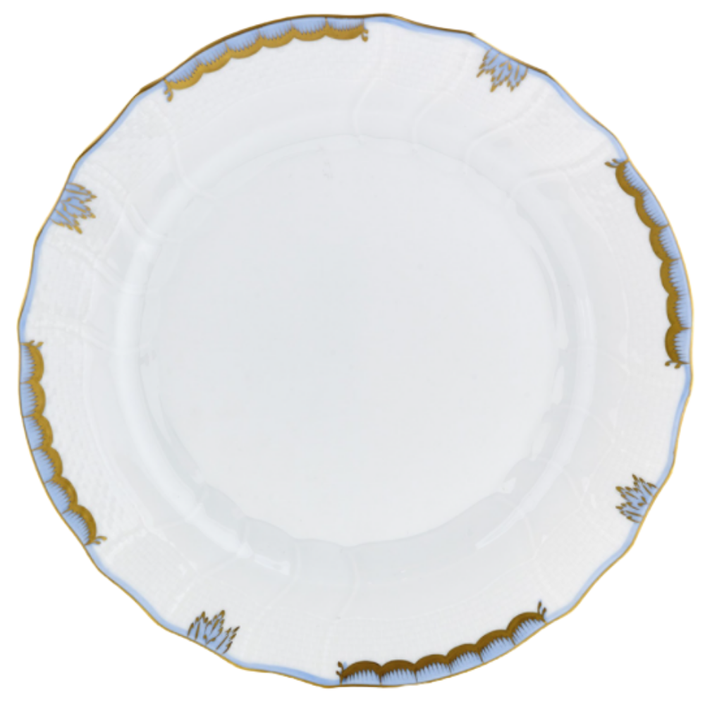 HEREND Princess Victoria Light Blue Dessert Plate