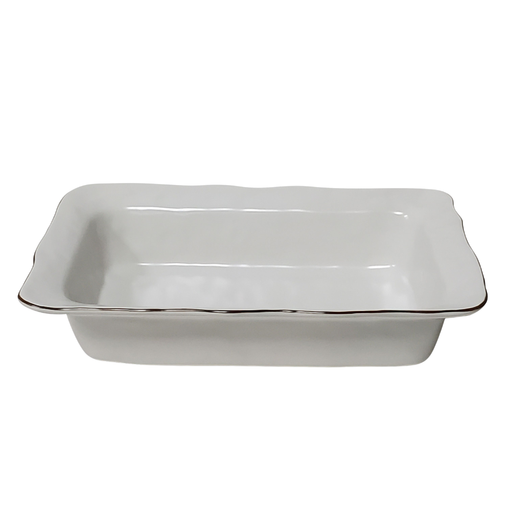 SKYROS CANTARIA WHITE LARGE RECTANGULAR BAKER