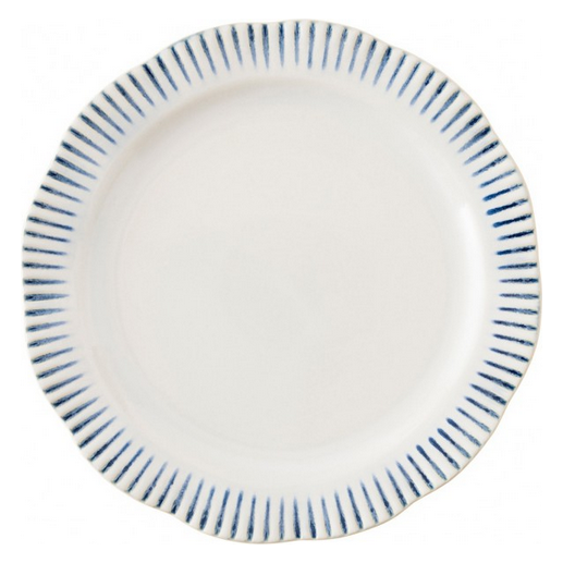 JULISKA STRIPE INDIGO DINNER PLATE