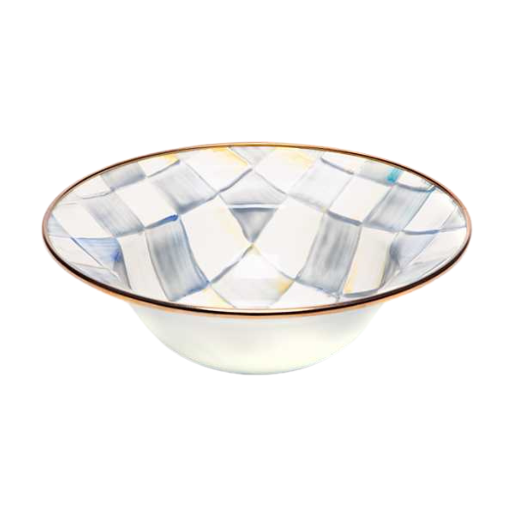 MACKENZIE CHILDS Sterling Check Breakfast Bowl