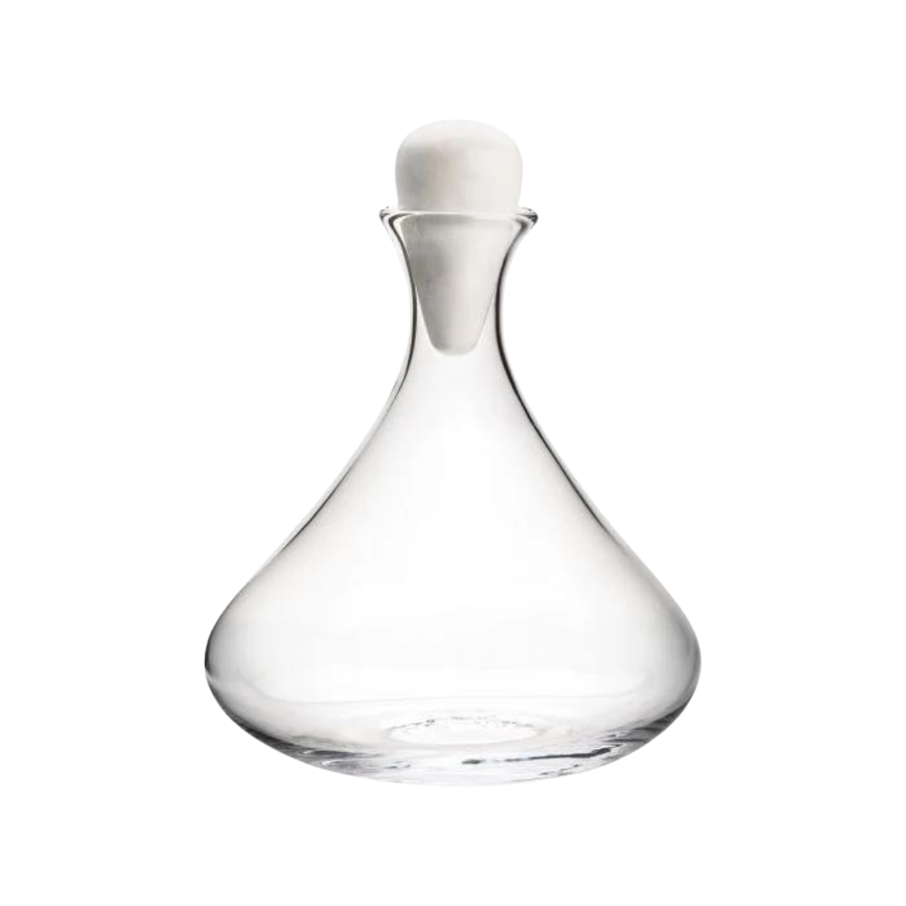 SIMON PEARCE Vintner Wine Decanter With Marble Stopper
