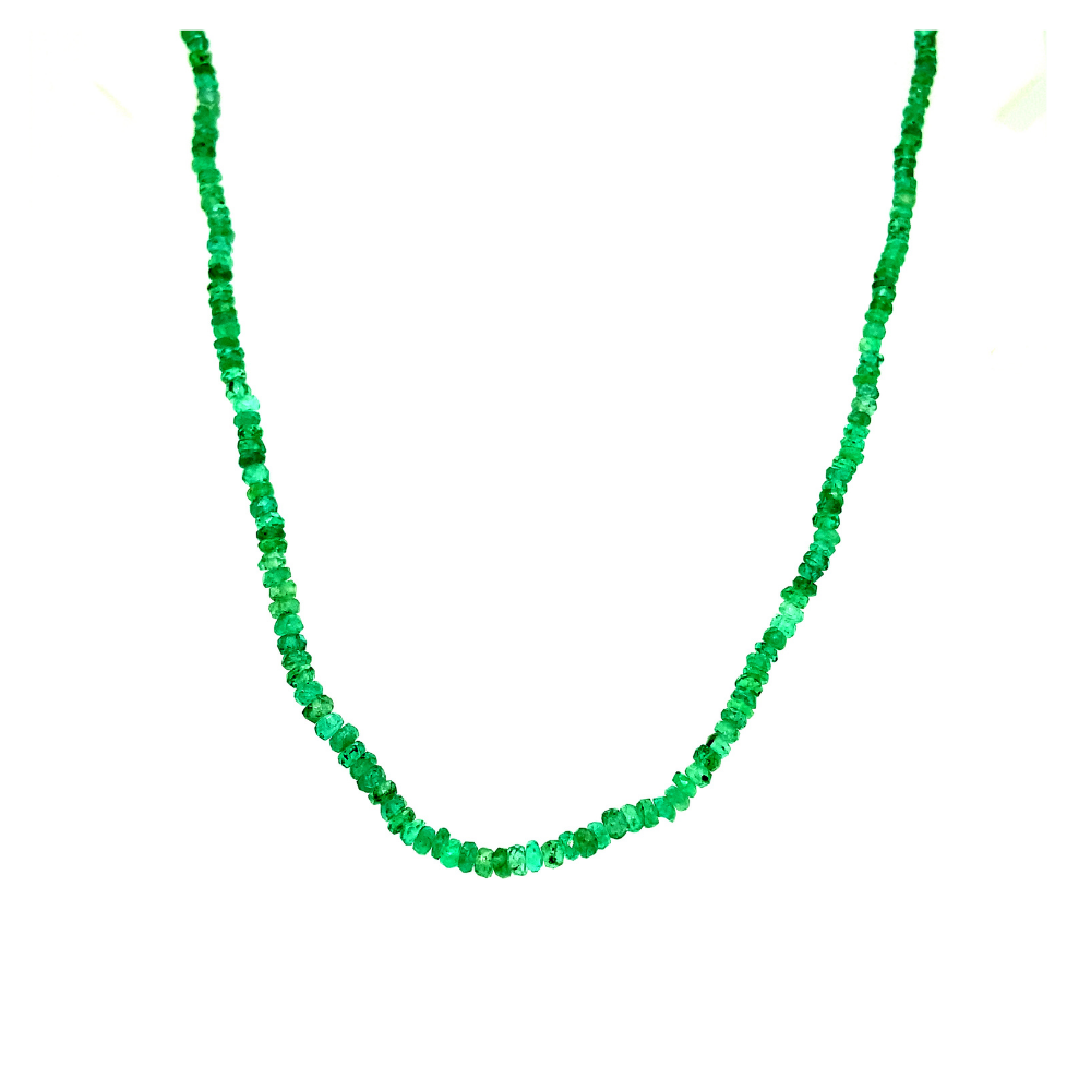 LISA NIK EMERALD BEAD NECKLACE