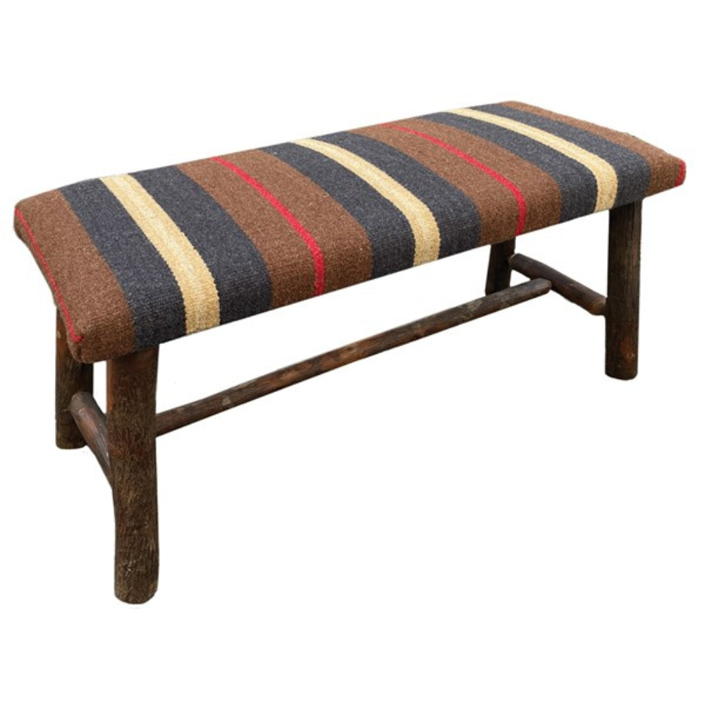 CHANDLER 4 CORNERS DEEP WOODS WOOL TOP HICKORY BENCH