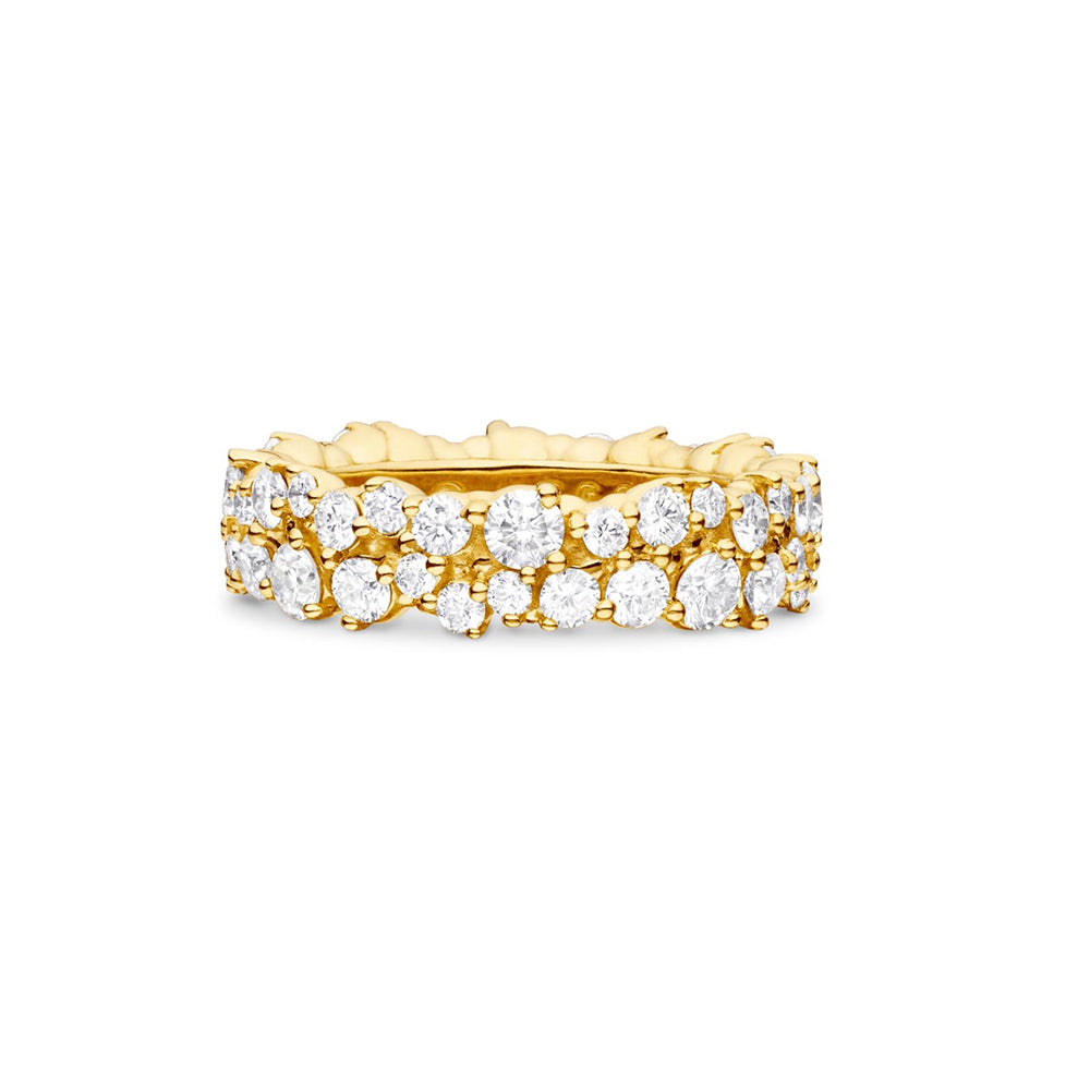 PAUL MORELLI YELLOW GOLD CONFETTI RING WITH DIAMONDS