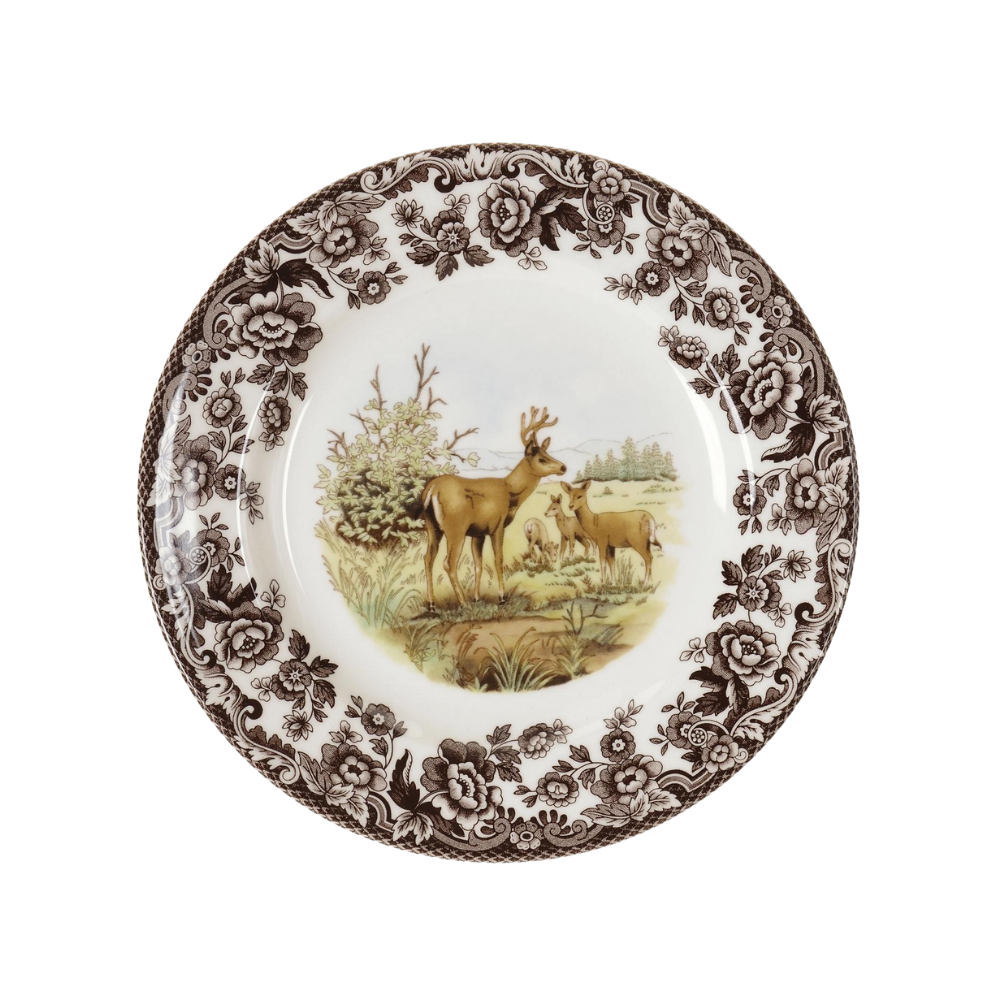 SPODE WOODLAND DEER SALAD PLATE