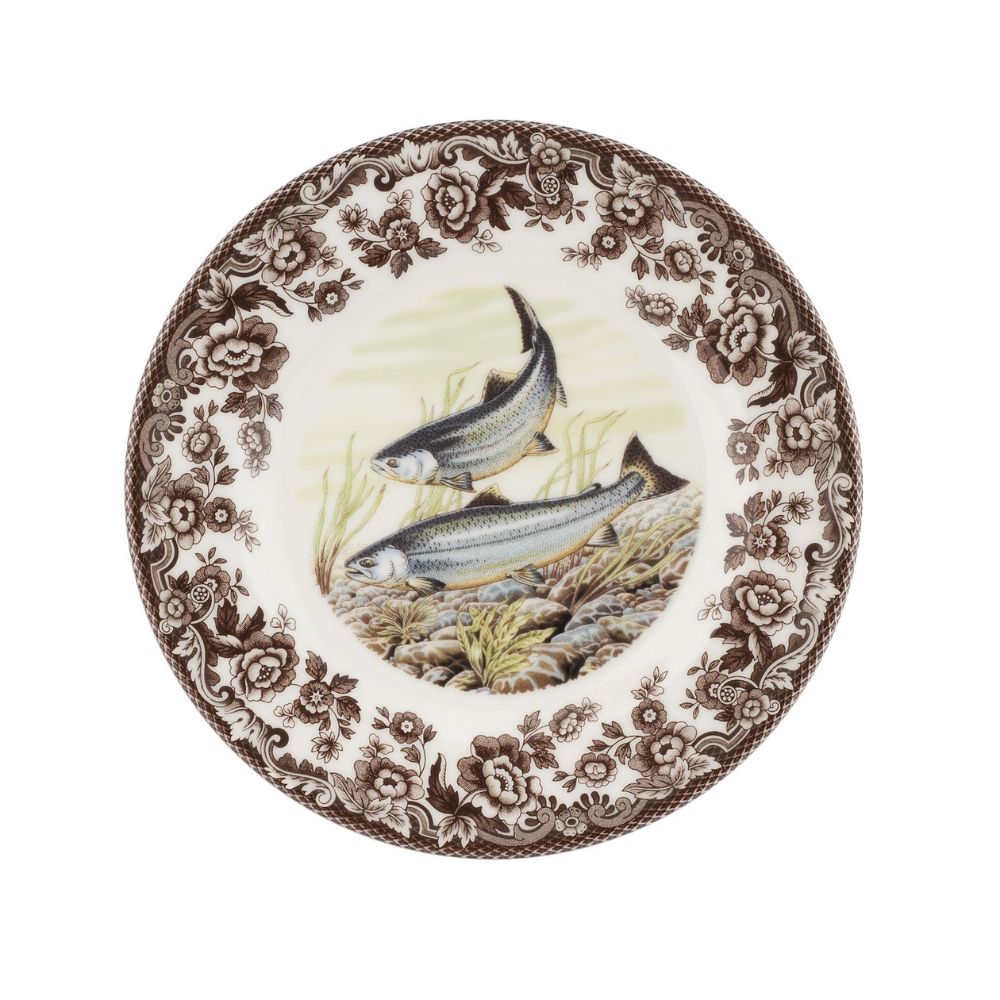 SPODE WOODLAND KING SALMON SALAD PLATE