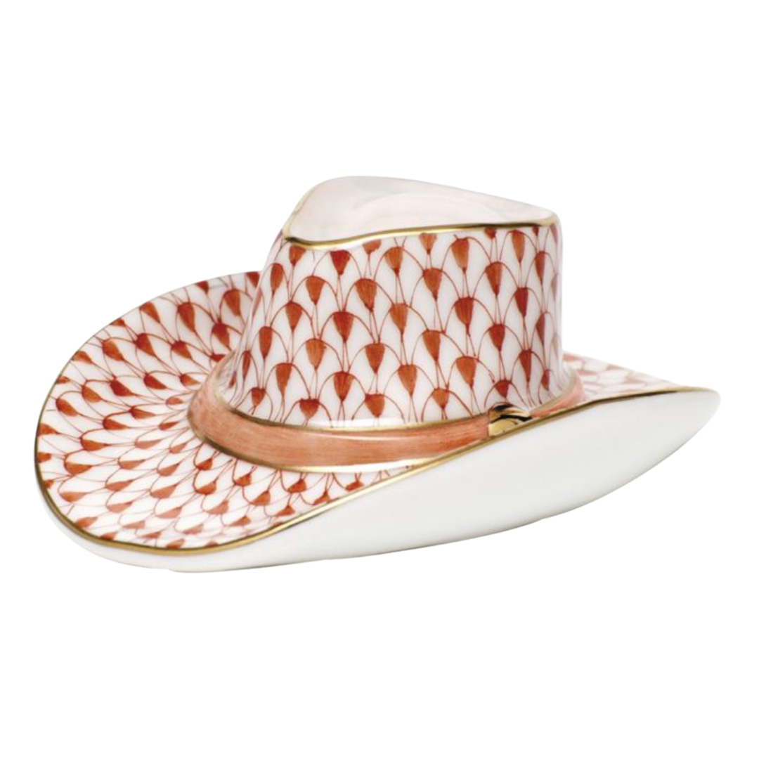 HEREND Cowboy Hat RUST