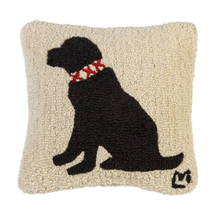 CHANDLER 4 CORNERS DUKE BLACK LAB HOOK PILLOW