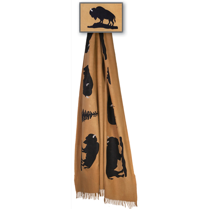 CHANDLER 4 CORNERS Golden Buffalo Wool Blanket