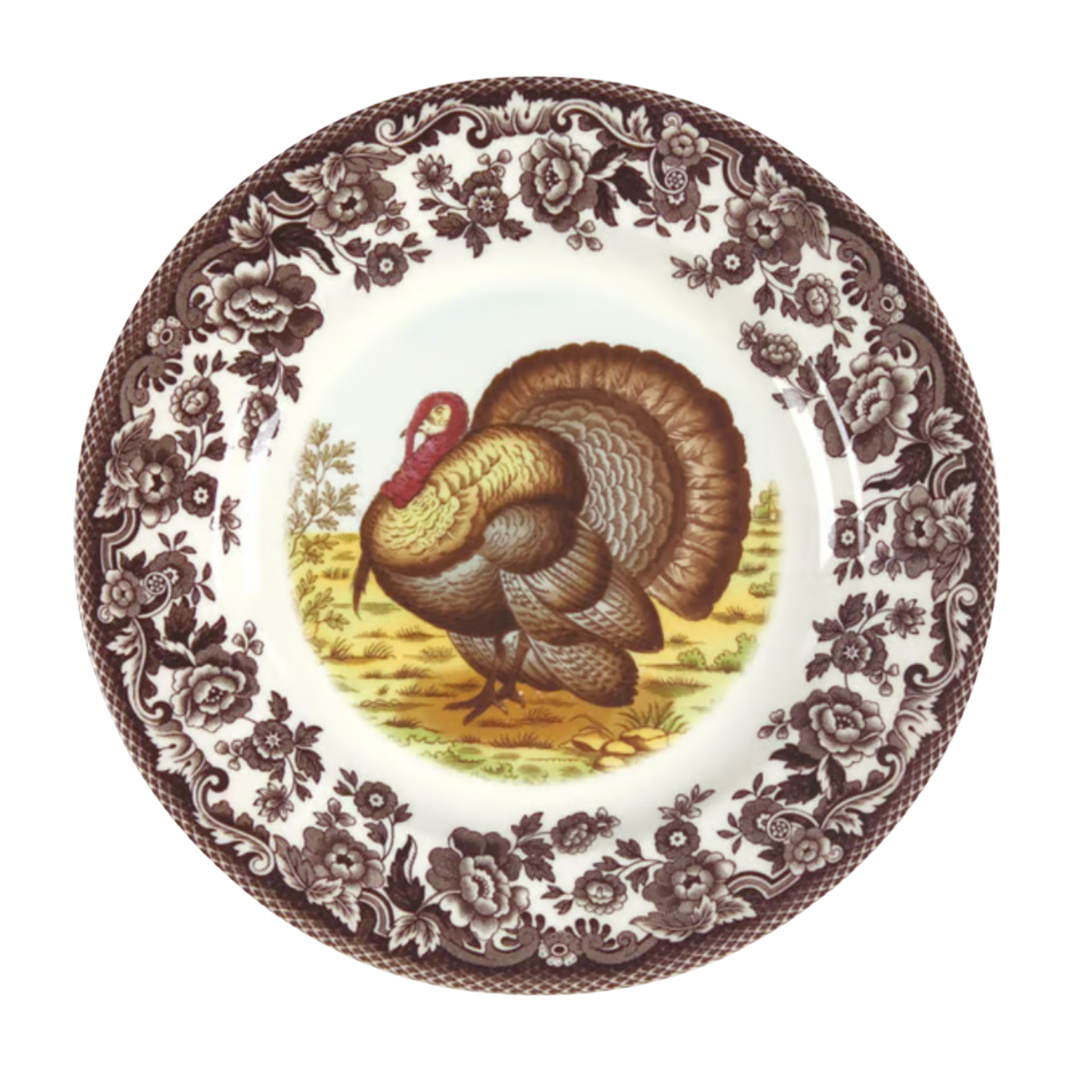 SPODE Woodland Turkey Salad Plate