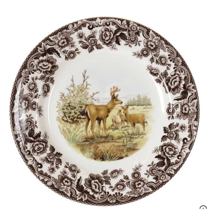 SPODE Woodland Mule Deer Salad Plate