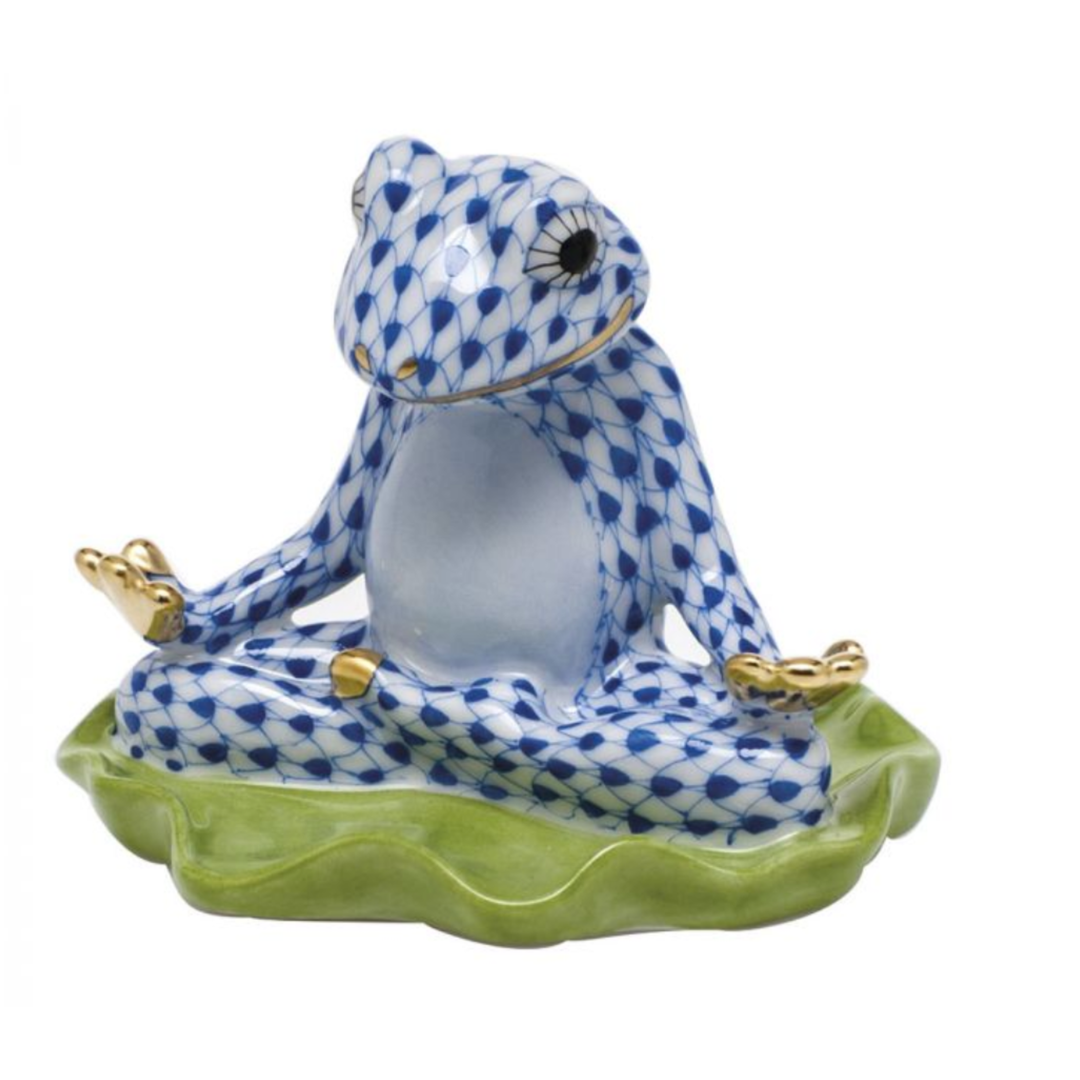 HEREND Yoga Frog GREEN,BLUE,SAPPHIRE,KEYLIME,RASPBERRY