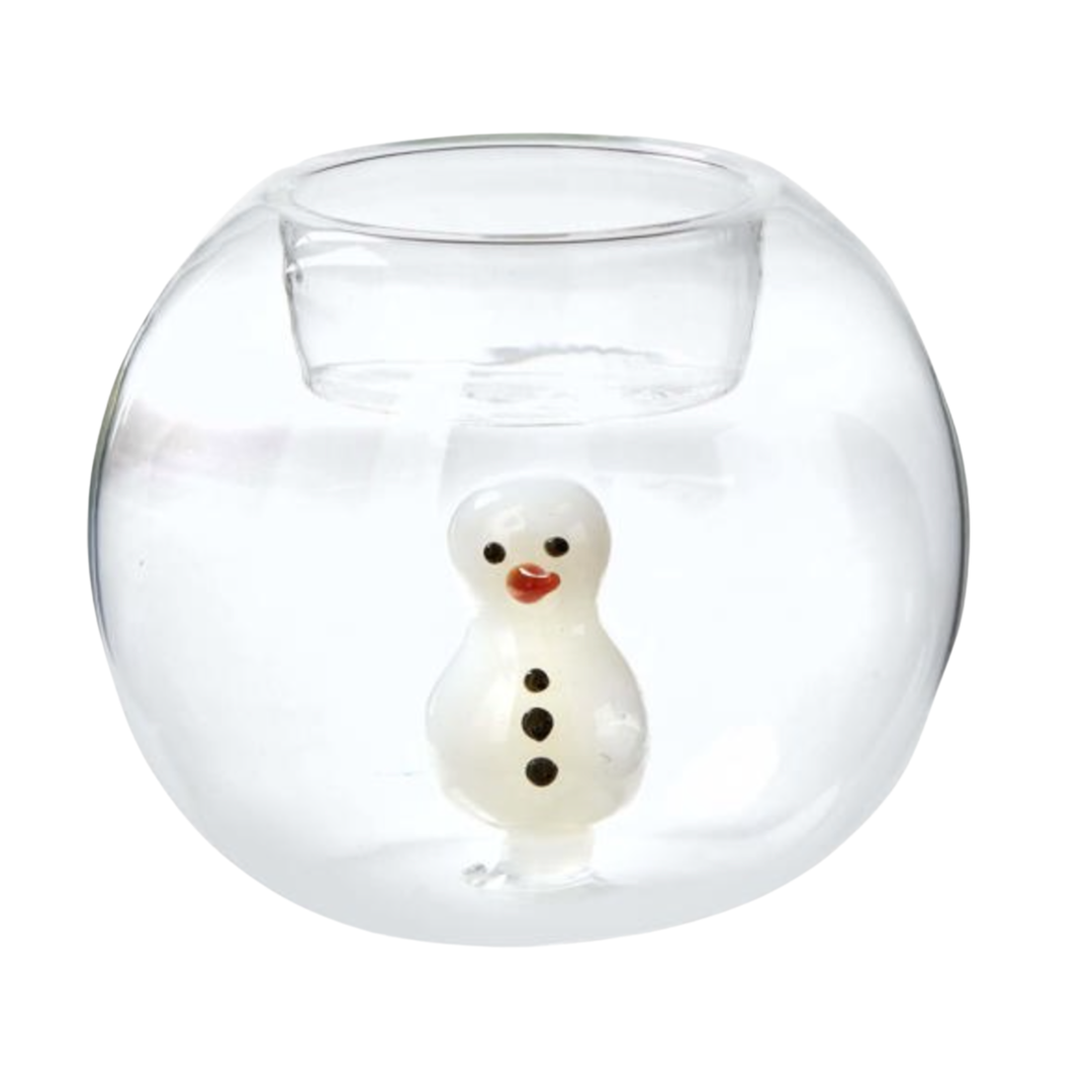 TAG Snowman Globe Tealight Holder Default Title
