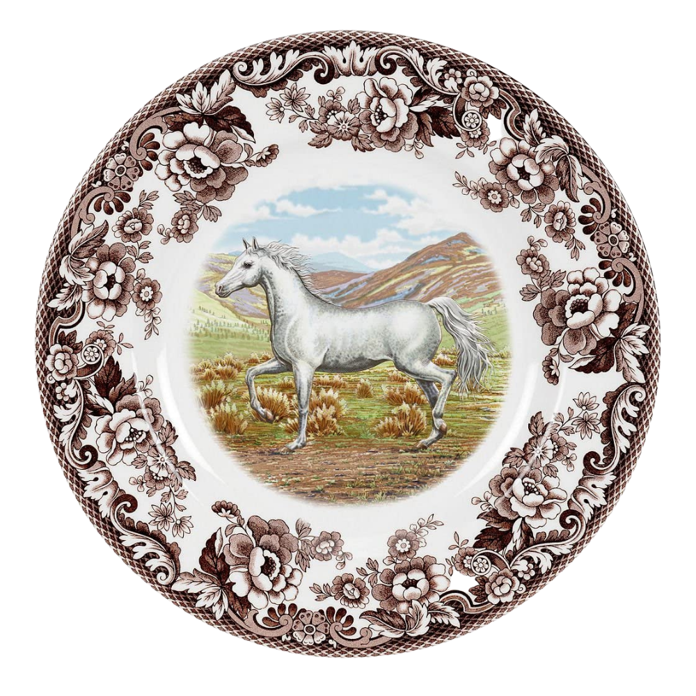 SPODE WOODLAND ARABIAN HORSE DINNER PLATE